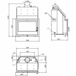 Ενεργειακό τζάκι υδραυλικό BRONPI HYDRO 80E 27 KW -ΕΝΕΡΓΕΙΑΚΑ ΤΖΑΚΙΑ Εκπτώσεις hydro 80e 4