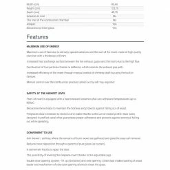 Ενεργειακό τζάκι μαντεμένιο με συρόμενη πόρτα KRATKI AMELIA/G 21KW / 200-250m2 11 Ενεργειακό τζάκι μαντεμένιο με συρόμενη πόρτα KRATKI AMELIA/G 21KW / 200-250m2 -ΕΝΕΡΓΕΙΑΚΑ ΤΖΑΚΙΑ Εκπτώσεις kratki amelia g 21kw 200 250m2 1 3