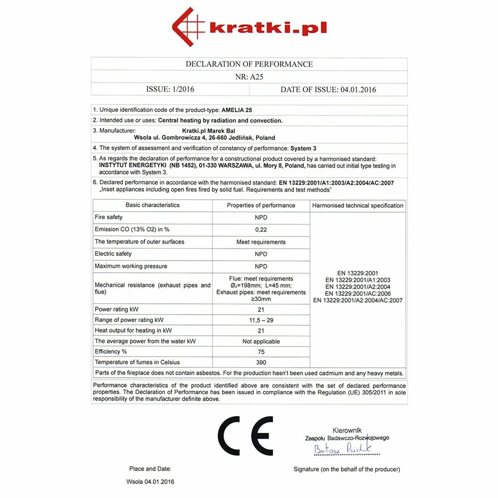 Ενεργειακό τζάκι μαντεμένιο με συρόμενη πόρτα KRATKI AMELIA/G 21KW / 200-250m2 7 Ενεργειακό τζάκι μαντεμένιο με συρόμενη πόρτα KRATKI AMELIA/G 21KW / 200-250m2 - Image 5