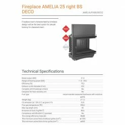 Ενεργειακό τζάκι μαντεμένιο δεξιά γωνία KRATKI AMELIA/P/BS/DECO 21KW / 200-250m2 -ΕΝΕΡΓΕΙΑΚΑ ΤΖΑΚΙΑ Εκπτώσεις kratki amelia p bs deco 21kw 200 250m2 1 2