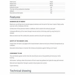 Ενεργειακό τζάκι αερόθερμο μαντεμένιο ίσιο KRATKI AMELIA/PF 21KW / 200-250m2 -ΕΝΕΡΓΕΙΑΚΑ ΤΖΑΚΙΑ Εκπτώσεις kratki amelia pf 21kw 200 250m2 1 4