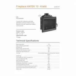Ενεργειακό τζάκι αερόθερμο μαντεμένιο ίσιο KRATKI ANTEK/PF 10KW / 80-100m2 -ΕΝΕΡΓΕΙΑΚΑ ΤΖΑΚΙΑ Εκπτώσεις kratki antek 10kw 80 100m2 1 2