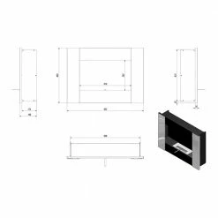 Εστία / Τζάκι βιοαιθανόλης τοίχου KRATKI BRAVO/2/CZARNY/TUV -ΕΝΕΡΓΕΙΑΚΑ ΤΖΑΚΙΑ Εκπτώσεις kratki bravo 2 czarny tuv 1 4