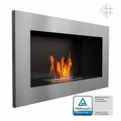 Εστία / Τζάκι βιοαιθανόλης τοίχου KRATKI GOLF INOX TUV