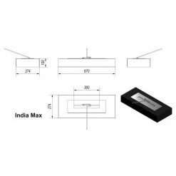 Εστία / Τζάκι βιοαιθανόλης KRATKI INDIA/MAX/CZARNY/TUV -ΕΝΕΡΓΕΙΑΚΑ ΤΖΑΚΙΑ Εκπτώσεις kratki india max tuv 1 1