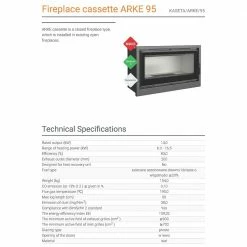 Ενεργειακό τζάκι κασέτα με βεντιλατέρ KRATKI KASETA/ARKE/95 (95/59) 14KW (100-185Μ2) -ΕΝΕΡΓΕΙΑΚΑ ΤΖΑΚΙΑ Εκπτώσεις kratki kaseta arke 95 95 59 14kw 100 1852 372m3 h 2