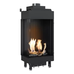 Ενεργειακό τζάκι φυσικού αερίου αριστερή γωνία KRATKI LEO/L/45/68/G20