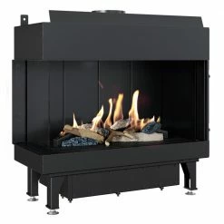 Ενεργειακό τζάκι υγραερίου αριστερή γωνία KRATKI LEO/L/70/G31/37MBAR