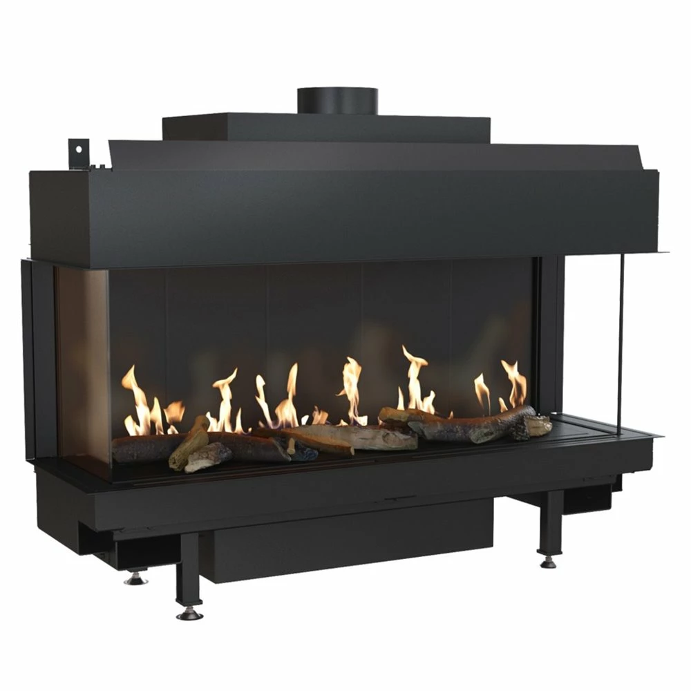 Ενεργειακό τζάκι φυσικού αερίου 3 όψεων KRATKI LEO/LP/100/G20 3 Ενεργειακό τζάκι φυσικού αερίου 3 όψεων KRATKI LEO/LP/100/G20