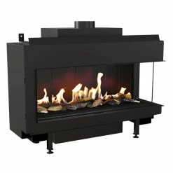 Ενεργειακό τζάκι υγραερίου δεξιά γωνία KRATKI LEO/P/100/G31/37MBAR