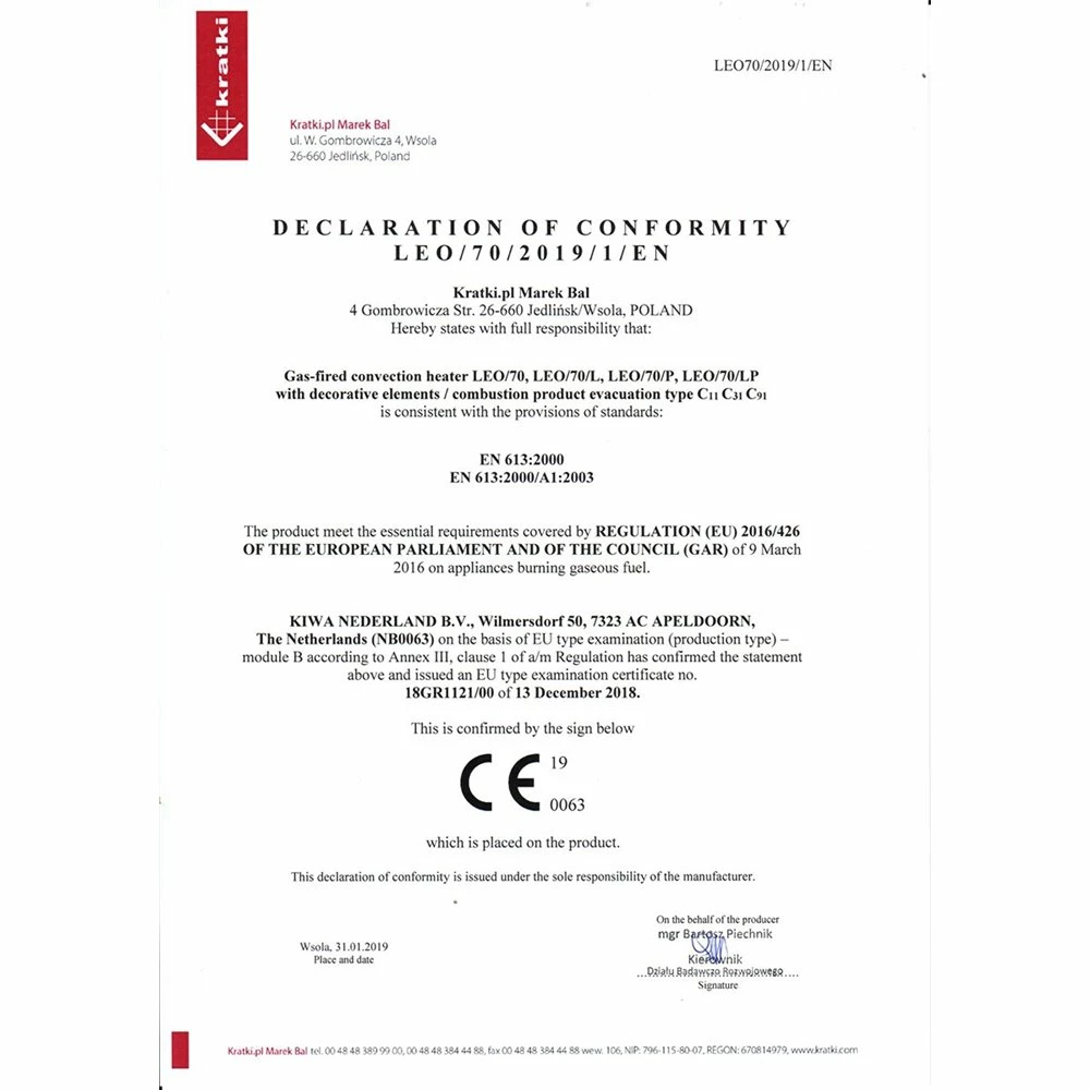 Ενεργειακό τζάκι υγραερίου δεξιά γωνία KRATKI LEO/P/70/G31/37MBAR 7 Ενεργειακό τζάκι υγραερίου δεξιά γωνία KRATKI LEO/P/70/G31/37MBAR - Image 5