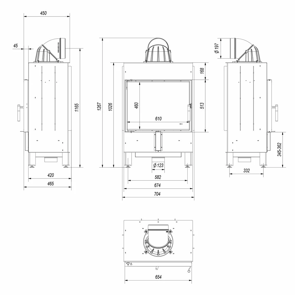 Ενεργειακό τζάκι αερόθερμο KRATKI LUCY/12 12KW 80-130M2 4 Ενεργειακό τζάκι αερόθερμο KRATKI LUCY/12 12KW 80-130M2 - Image 2