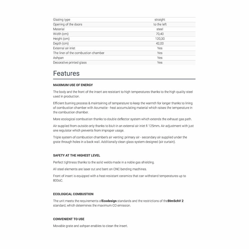 Ενεργειακό τζάκι αερόθερμο KRATKI LUCY/12 12KW 80-130M2 6 Ενεργειακό τζάκι αερόθερμο KRATKI LUCY/12 12KW 80-130M2 - Image 4