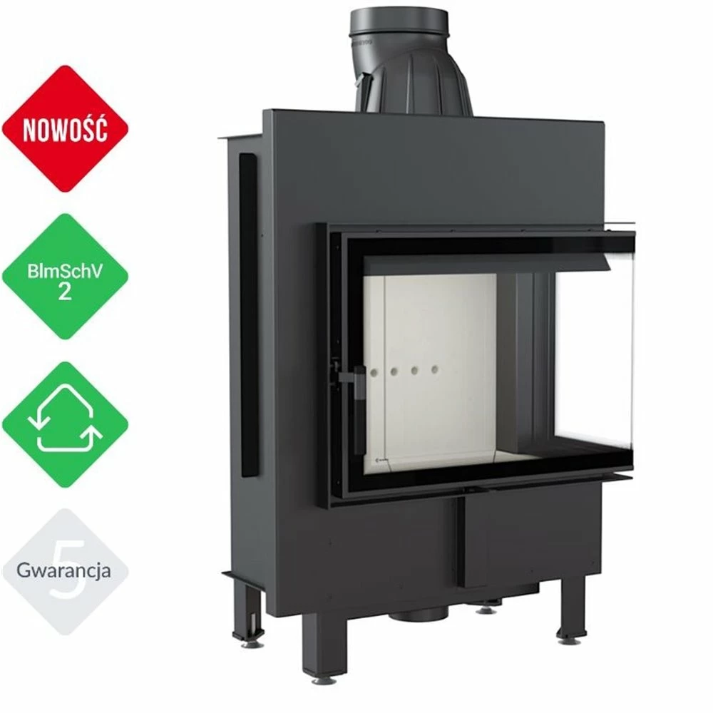 Ενεργειακό τζάκι αερόθερμο δεξιά γωνία KRATKI LUCY/12/P/BS 12KW 100-160M2 7 Ενεργειακό τζάκι αερόθερμο δεξιά γωνία KRATKI LUCY/12/P/BS 12KW 100-160M2 - Image 5