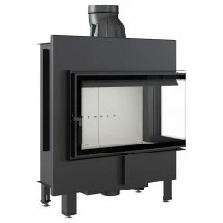 Ενεργειακό τζάκι αερόθερμο δεξιά γωνία KRATKI LUCY/14/P/BS 14KW 100-180M2