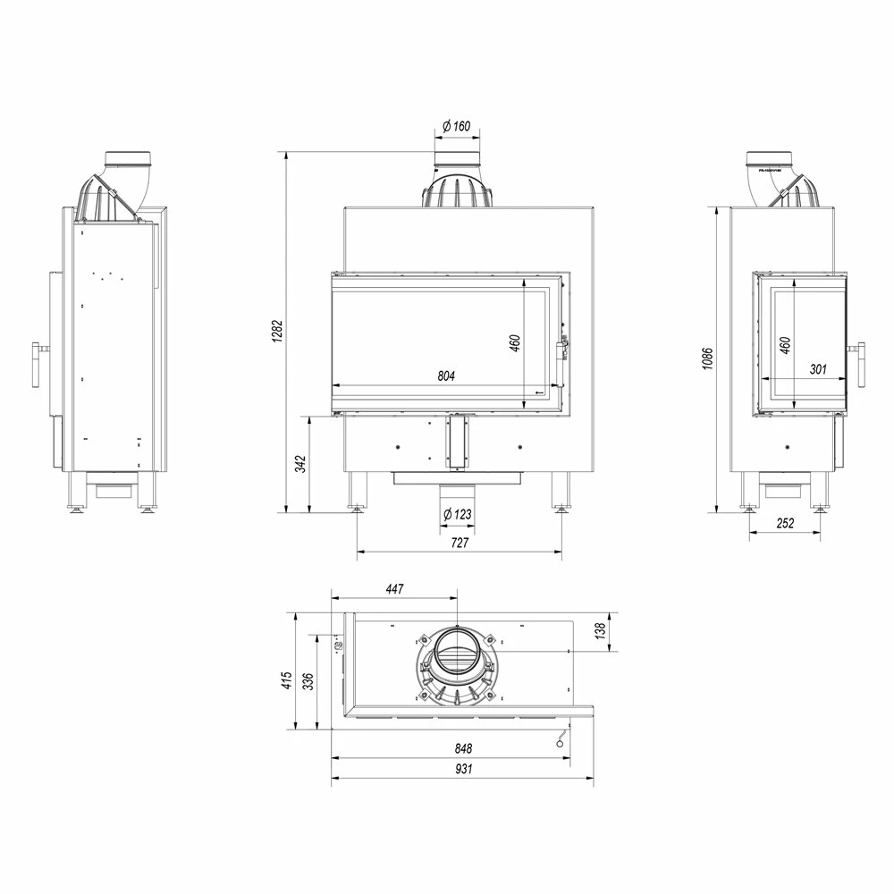 Ενεργειακό τζάκι αερόθερμο αριστερή γωνία KRATKI LUCY/14/SLIM/L/BS 10KW 80-100M2 5 Ενεργειακό τζάκι αερόθερμο αριστερή γωνία KRATKI LUCY/14/SLIM/L/BS 10KW 80-100M2 - Image 3