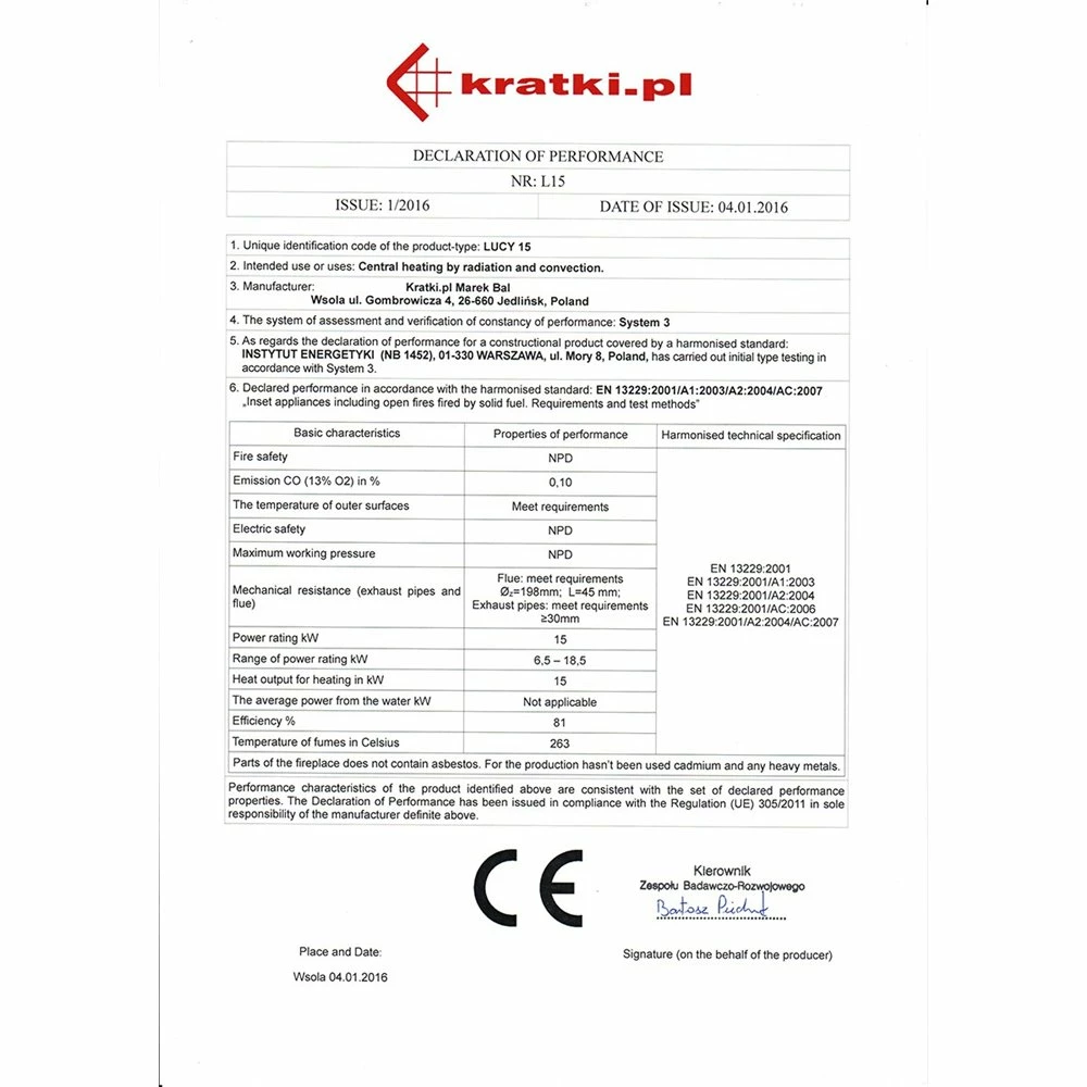 Ενεργειακό τζάκι αερόθερμο KRATKI LUCY/15 15KW 110-160M2 7 Ενεργειακό τζάκι αερόθερμο KRATKI LUCY/15 15KW 110-160M2 - Image 5