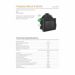 Ενεργειακό τζάκι αερόθερμο μαντεμένιο KRATKI MAJA/DECO 8KW / 90-120m2 -ΕΝΕΡΓΕΙΑΚΑ ΤΖΑΚΙΑ Εκπτώσεις kratki maja deco 8kw 90 120m2 1 1