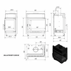 Ενεργειακό τζάκι καλοριφέρ δεξιά γωνία κλειστού δοχείου KRATKI MAJA/PW/BP/12/BS/W 12KW / 90-120m2 -ΕΝΕΡΓΕΙΑΚΑ ΤΖΑΚΙΑ Εκπτώσεις kratki maja pw bs 12kw 90 120m2 1 2