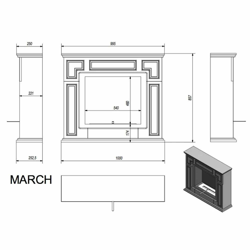 Εστία / Τζάκι βιοαιθανόλης KRATKI MARCH/TUV 5 Εστία / Τζάκι βιοαιθανόλης KRATKI MARCH/TUV - Image 3