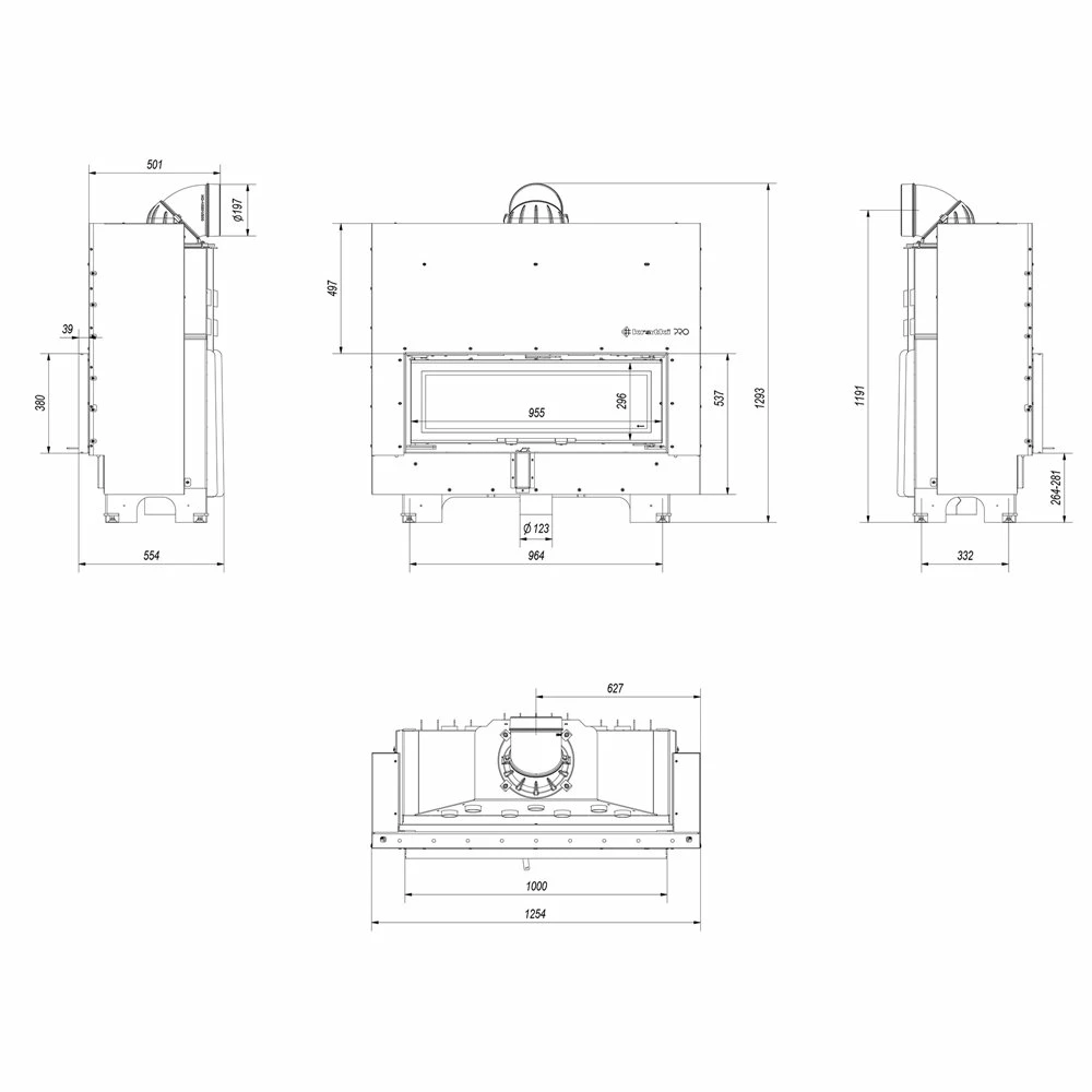 Ενεργειακό τζάκι αερόθερμο συρόμενη πόρτα KRATKI MB100/G 14KW (120-150M2) 4 Ενεργειακό τζάκι αερόθερμο συρόμενη πόρτα KRATKI MB100/G 14KW (120-150M2) - Image 2