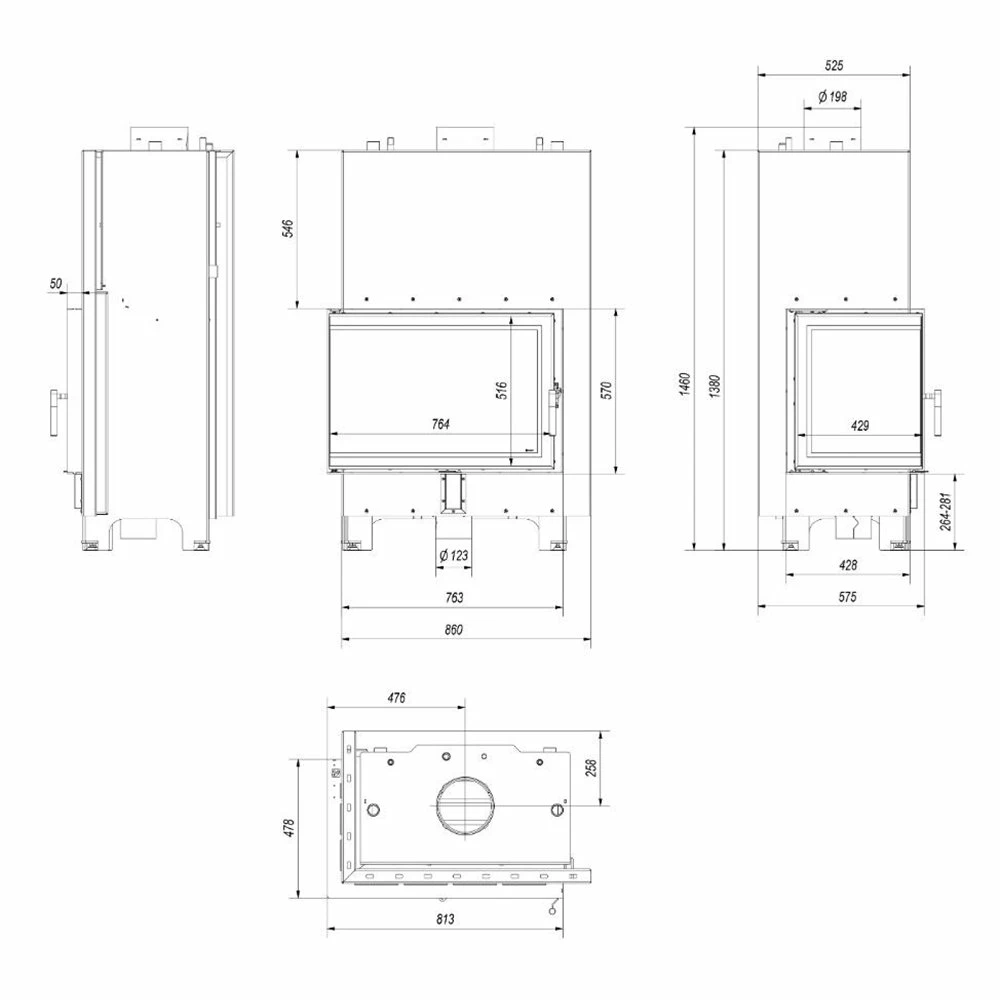 Ενεργειακό τζάκι καλοριφέρ αριστερή γωνία κλειστού δοχείου KRATKI MBA/PW/17/L/BS/W 17KW 100-205M2 4 Ενεργειακό τζάκι καλοριφέρ αριστερή γωνία κλειστού δοχείου KRATKI MBA/PW/17/L/BS/W 17KW 100-205M2 - Image 2