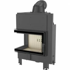 Ενεργειακό τζάκι αερόθερμο αριστερή γωνία KRATKI MBM/L/BS 10KW / 110-140m2