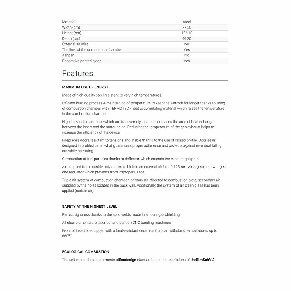 Ενεργειακό τζάκι αερόθερμο αριστερή γωνία KRATKI MBM/L/BS 10KW / 110-140m2 6 Ενεργειακό τζάκι αερόθερμο αριστερή γωνία KRATKI MBM/L/BS 10KW / 110-140m2 - Image 4