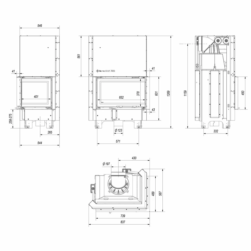 Ενεργειακό τζάκι αερόθερμο δεξιά γωνία με συρόμενη πόρτα KRATKI MBM/P/BS/G 10KW 110-140m2 4 Ενεργειακό τζάκι αερόθερμο δεξιά γωνία με συρόμενη πόρτα KRATKI MBM/P/BS/G 10KW 110-140m2 - Image 2