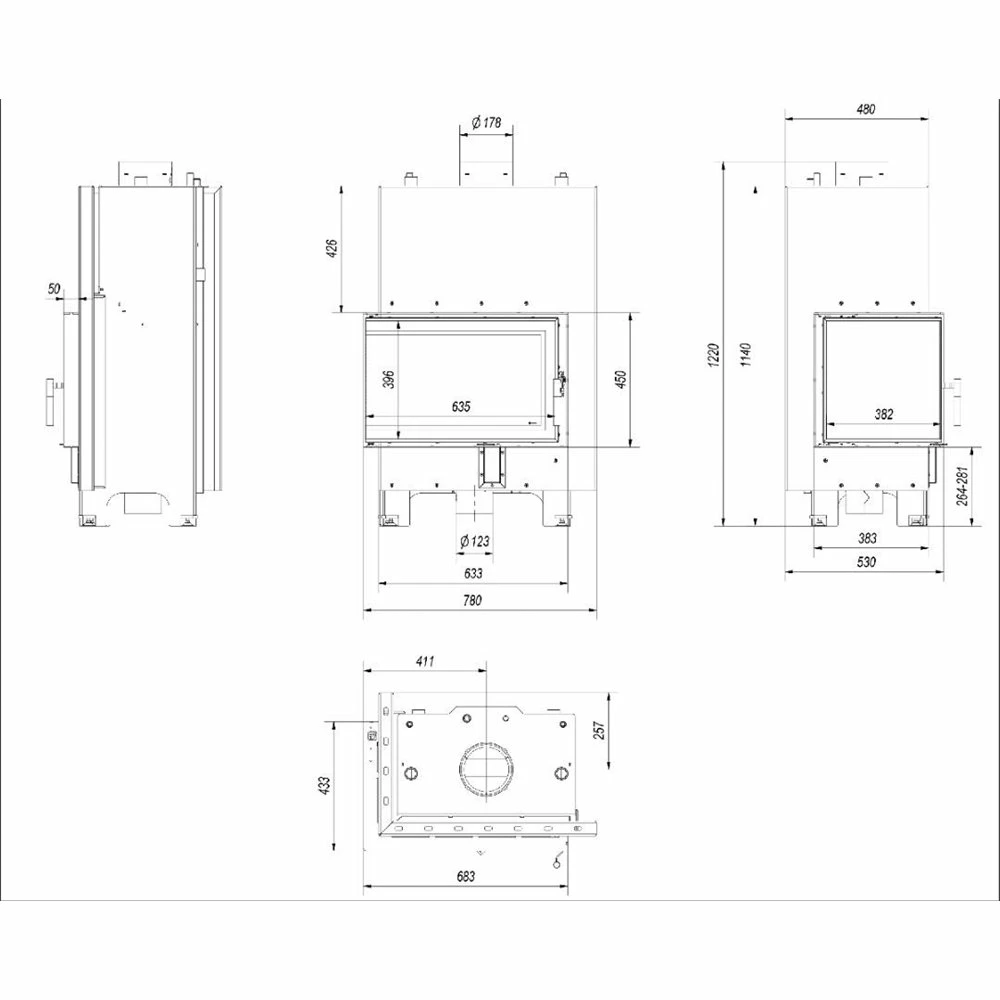 Ενεργειακό τζάκι καλοριφέρ αριστερή γωνία κλειστού δοχείου KRATKI MBM/PW/10/L/BS/W 12KW 90-140M2 4 Ενεργειακό τζάκι καλοριφέρ αριστερή γωνία κλειστού δοχείου KRATKI MBM/PW/10/L/BS/W 12KW 90-140M2 - Image 2