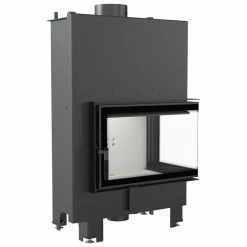 Ενεργειακό τζάκι καλοριφέρ δεξιά γωνία κλειστού δοχείου KRATKI MBM/PW/10/P/BS/W 12KW 90-140M2