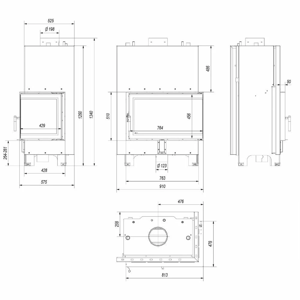 Ενεργειακό τζάκι καλοριφέρ δεξιά γωνία κλειστού δοχείου KRATKI MBO/PW/15/P/BS/W 15KW 100-180M2 4 Ενεργειακό τζάκι καλοριφέρ δεξιά γωνία κλειστού δοχείου KRATKI MBO/PW/15/P/BS/W 15KW 100-180M2 - Image 2