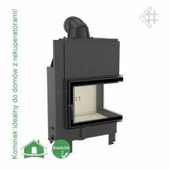 Ενεργειακό τζάκι αερόθερμο δεξιά γωνία KRATKI MBZ/P/BS 13KW 120-150m2