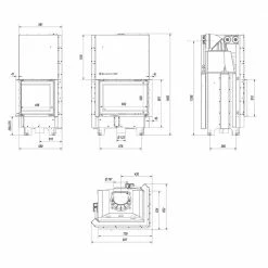 Ενεργειακό τζάκι αερόθερμο δεξιά γωνία με συρόμενη πόρτα KRATKI MBZ/P/BS/G 13KW 120-150m2 -ΕΝΕΡΓΕΙΑΚΑ ΤΖΑΚΙΑ Εκπτώσεις kratki mbz p bs g 13kw 120 150m2 termotec 1 1