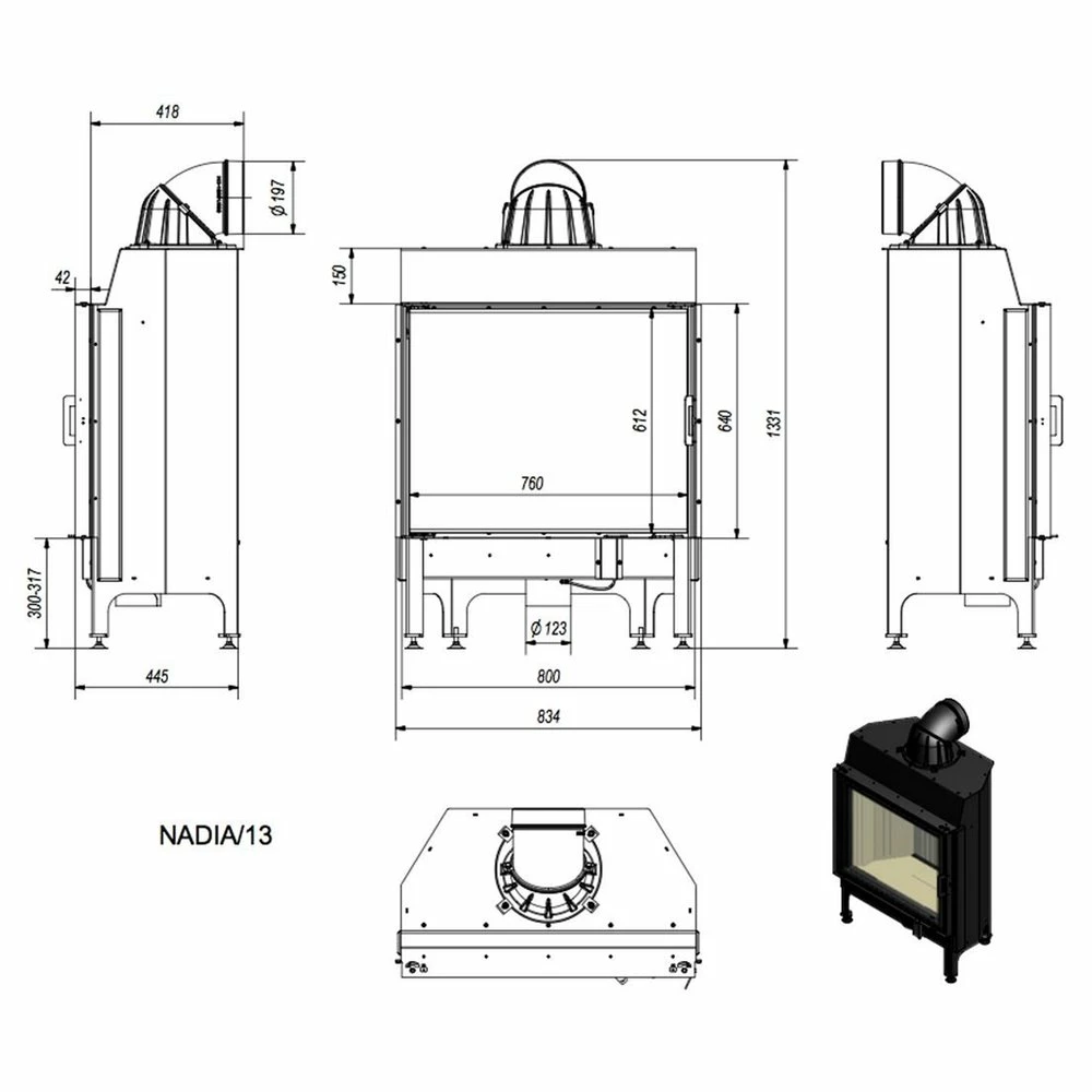 Ενεργειακό τζάκι αερόθερμο KRATKI NADIA/13 13KW / 120-160m2 5 Ενεργειακό τζάκι αερόθερμο KRATKI NADIA/13 13KW / 120-160m2 - Image 3