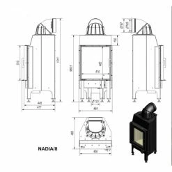 Ενεργειακό τζάκι KRATKI NADIA 8KW / 80-120m2 -ΕΝΕΡΓΕΙΑΚΑ ΤΖΑΚΙΑ Εκπτώσεις kratki nadia 8kw acumotte 80 120m2 termotec 3