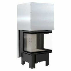 Ενεργειακό τζάκι συρόμενη πόρτα 3 όψεων KRATKI NBC/600/400 9KW (65-115M2)