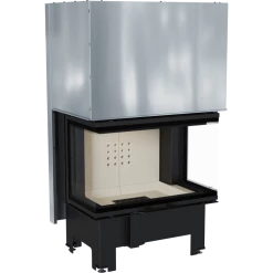 Ενεργειακό τζάκι συρόμενη πόρτα 3 όψεων KRATKI NBC/800/400 10KW (70-125M2)