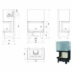 Ενεργειακό τζάκι συρόμενη πόρτα 3 όψεων KRATKI NBC/800/400 10KW (70-125M2) -ΕΝΕΡΓΕΙΑΚΑ ΤΖΑΚΙΑ Εκπτώσεις kratki nbc 800 400 10kw 70 125m2 acumotte 1 1