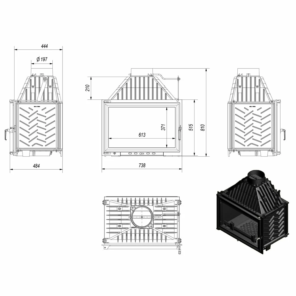 Ενεργειακό τζάκι αερόθερμο μαντεμένιο ίσιο KRATKI OLIWIA/PF 18KW / 150-180m2 5 Ενεργειακό τζάκι αερόθερμο μαντεμένιο ίσιο KRATKI OLIWIA/PF 18KW / 150-180m2 - Image 3