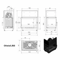 Ενεργειακό τζάκι αερόθερμο μαντεμένιο αριστερή γωνία KRATKI OLIWIA/L/BS 18KW / 150-180m2 -ΕΝΕΡΓΕΙΑΚΑ ΤΖΑΚΙΑ Εκπτώσεις kratki oliwia bs 18kw 150 180m2 1 2