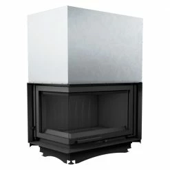 Ενεργειακό τζάκι μαντεμένιο με συρόμενη πόρτα αριστερή γωνία KRATKI OLIWIA/L/BS/G 18KW / 150-180m2