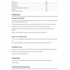 Ενεργειακό τζάκι αερόθερμο μαντεμένιο KRATKI OLIWIA/DECO 18KW / 150-180m2 -ΕΝΕΡΓΕΙΑΚΑ ΤΖΑΚΙΑ Εκπτώσεις kratki oliwia deco 18kw 150 180m2 1 3