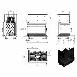 Ενεργειακό τζάκι μαντεμένιο αριστερή γωνία KRATKI OLIWIA/L/BS/DECO 18KW / 150-180m2 -ΕΝΕΡΓΕΙΑΚΑ ΤΖΑΚΙΑ Εκπτώσεις kratki oliwia l bs deco 18kw 150 180m2 1 1