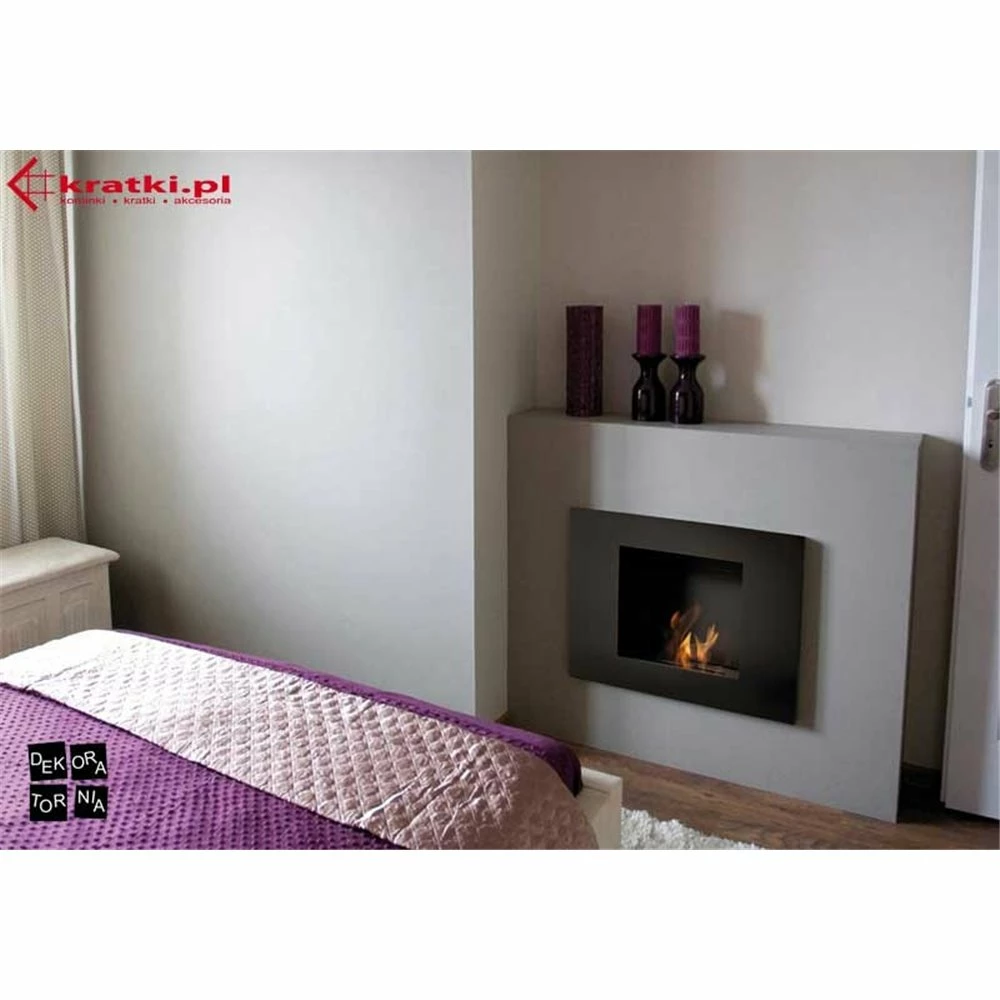 Εστία / Τζάκι βιοαιθανόλης τοίχου KRATKI QUAT TUVBLACK 4 Εστία / Τζάκι βιοαιθανόλης τοίχου KRATKI QUAT TUVBLACK - Image 2