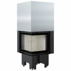 Ενεργειακό τζάκι αερόθερμο συρόμενη πόρτα αριστερή γωνία KRATKI VNL/480/480 8KW 80-105M2