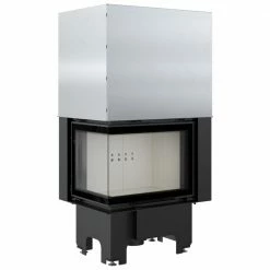 Ενεργειακό τζάκι αερόθερμο συρόμενη πόρτα αριστερή γωνία KRATKI VNL/610/430 9KW 90-115M2