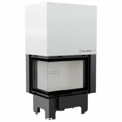 Ενεργειακό τζάκι αερόθερμο συρόμενη πόρτα αριστερή γωνία KRATKI VNL/700/480 12KW 105 -155M2