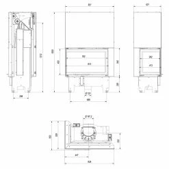 Ενεργειακό τζάκι αερόθερμο συρόμενη πόρτα αριστερή γωνία KRATKI VNL/810/410 14KW 125 -175M2 -ΕΝΕΡΓΕΙΑΚΑ ΤΖΑΚΙΑ Εκπτώσεις kratki vnl 810 410 14kw 125 175m2 acumotte 2