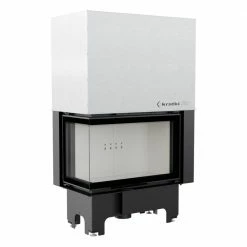 Ενεργειακό τζάκι αερόθερμο συρόμενη πόρτα αριστερή γωνία KRATKI VNL/810/410 14KW 125 -175M2